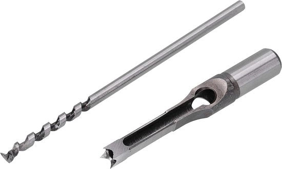 Boor Quadrato per Legno - Mortascale per Houtbewerking con Punta Affilata e Base Stabile - 10mm.