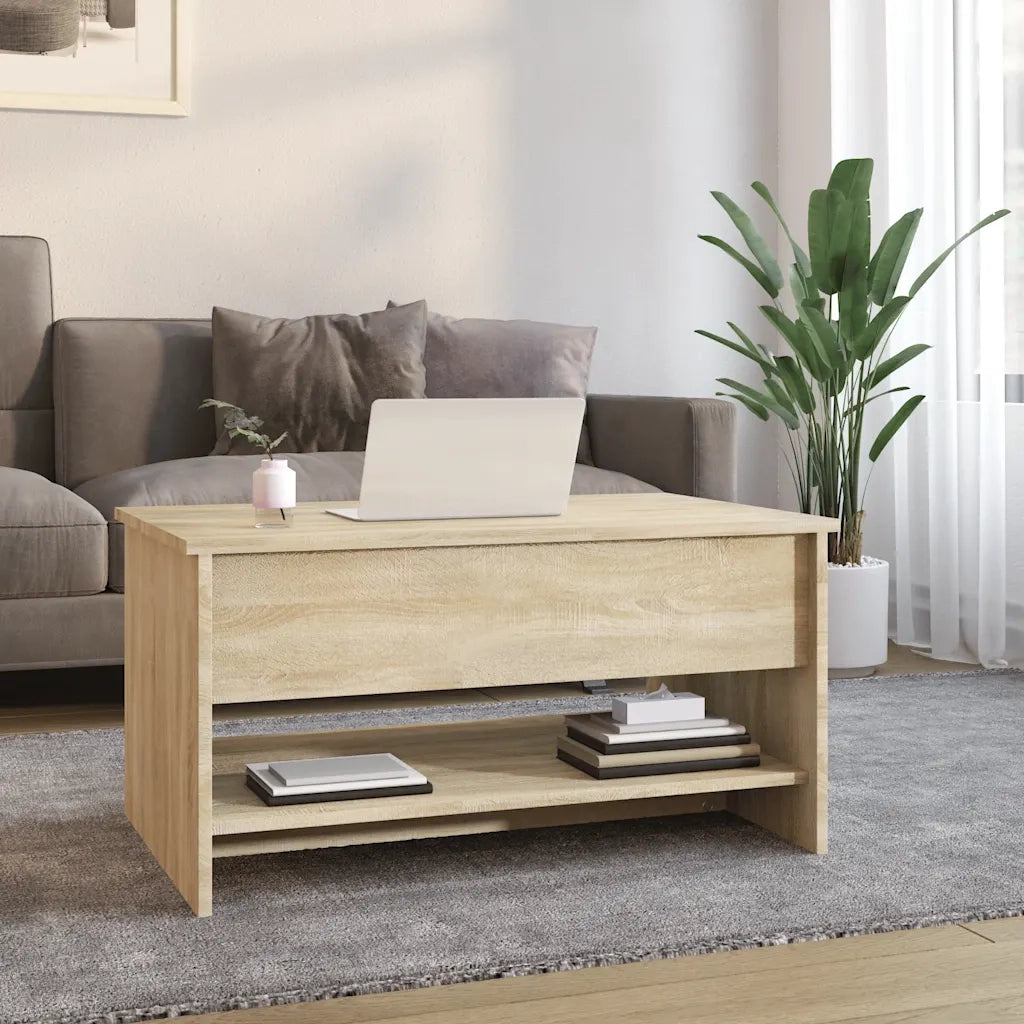 Tavolino da Salotto Rovere Sonoma 80x50x40 cm Legno Multistrato 809659
