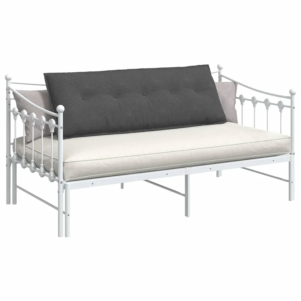 Cuscino per Schiena Grigio scuro 140 x 50 cm Tessuto in Cords 42014866
