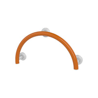 Maniglione vasca bagni disabili ed anziani arancio a mezzaluna tondo goman