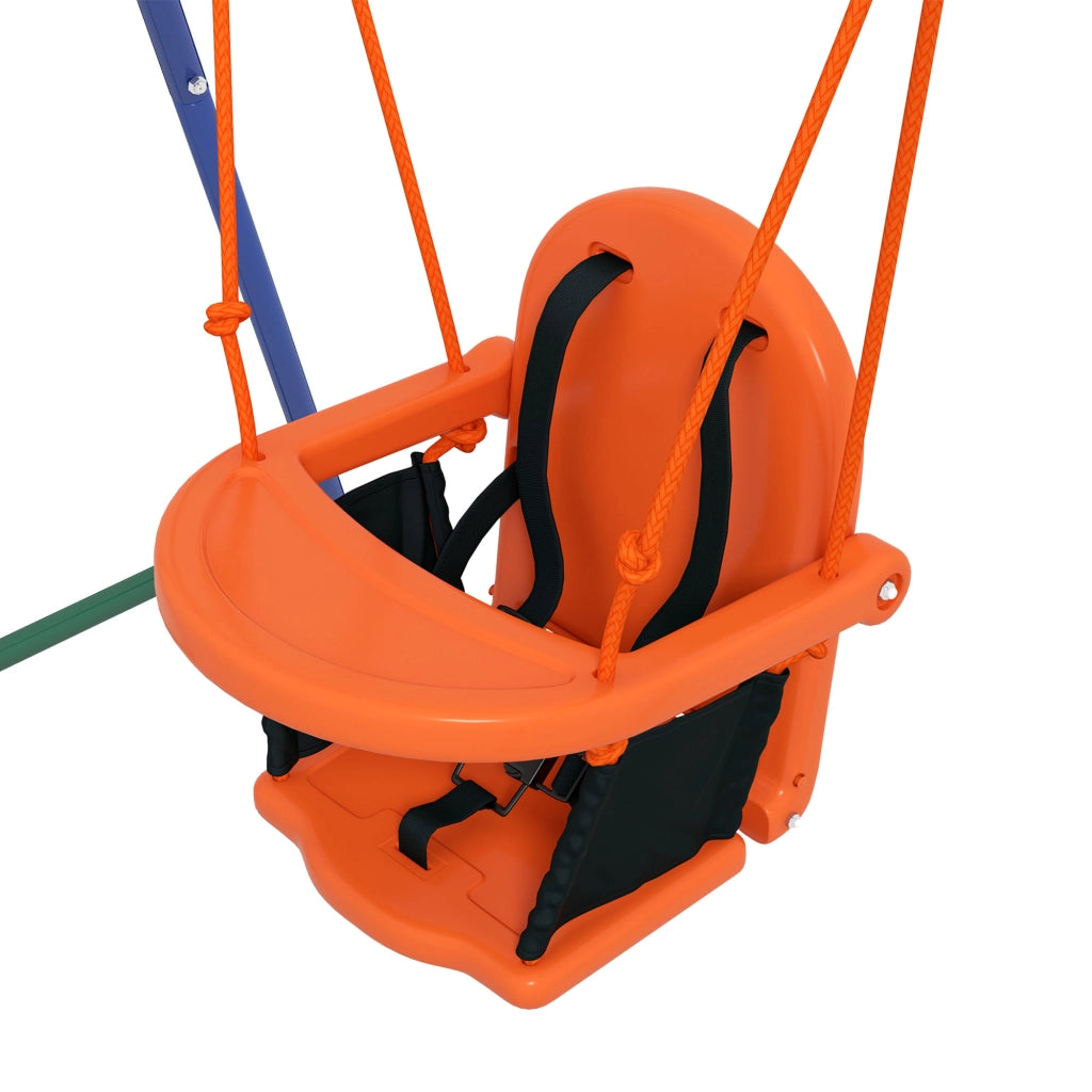 Altalena da Giardino 2 in 1 per Bambini ¨C zephmum ¨C Arancione e Blu