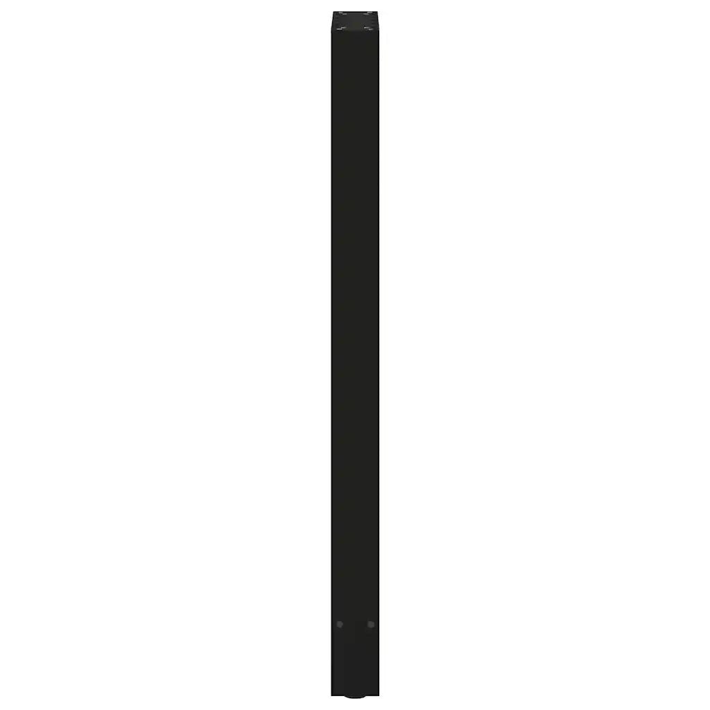Gambe per tavolo da bar nere 2 pz 40x(110-111) cm in acciaio 4013348