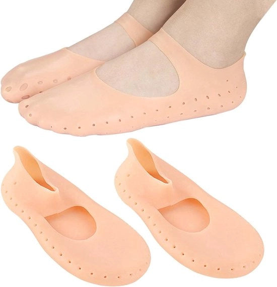 Un paio di calze idratanti in silicone per pedicure - Calze per la notte