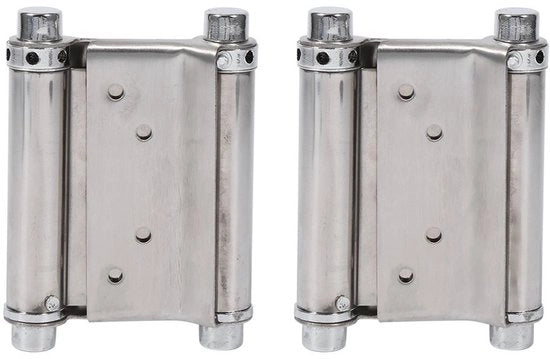 Set di Cardini da 2 a 7,5 cm Cardini a Doppio Movimento per Porte Inclusi Viti di Montaggio Adatto per Bar e Contachino Cardini Porta