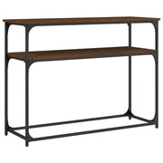 Tavolo Consolle | Tavolo d'Ingresso Rovere Marrone 100x35,5x75 cm Legno Multistrato