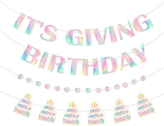 Banderola di Auguri - Decorazioni di Compleanno - Banderola di Compleanno - Resistente e Affidabile - 8,89 x 6,35 cm - Decorazione Festiva - Ideale per