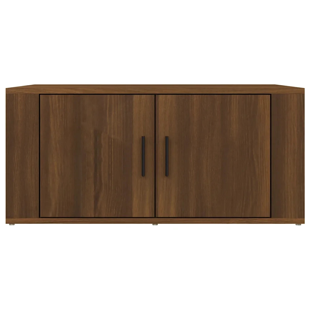 Tavolino da Salotto Rovere Marrone 80x50x36cm Legno Multistrato