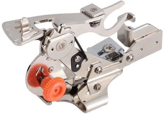 Accessorio per macchina da cucire - Raffrenante per piede regolabile - Piede pieghevole - Piede con piega - Ideale per moda e arredamento - Piede pieghevole per macchina da cucire