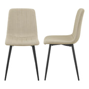 Set di 2 Sedie Elsern da Sala Pranzo - Beige [en.casa]