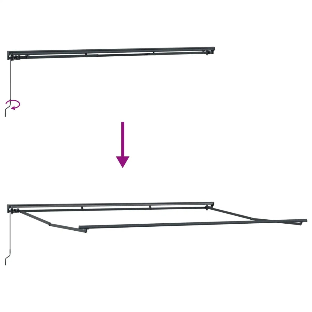 Struttura della tenda Arancione e Nero 450 × 300 cm 3330891