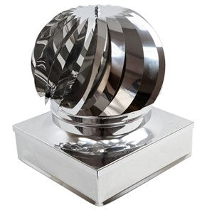 ASPIRATORE INOX 37X37 DOPPIO CUSCINETTO