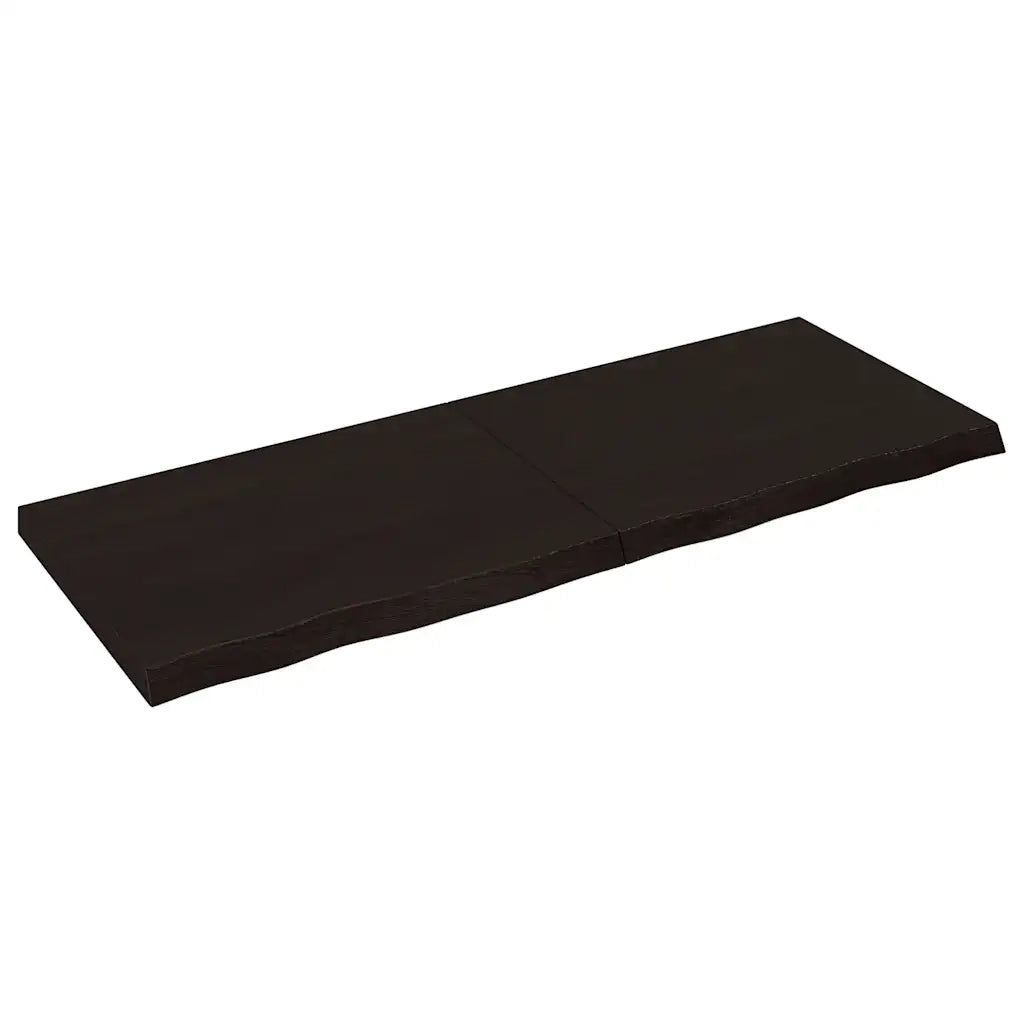 Piano Bagno Marrone Scuro 160x60x(2-6)cm Legno Trattato CFW5544257