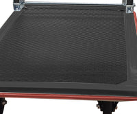 Fenixshop24 Carrello da trasporto pieghevole con piattaforma e ruote girevoli a 360°- carichi fino a 200 Kg - struttura in acciaio.