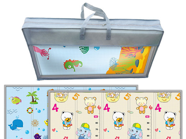 Tappeto Gioco Bambini Neonati impermeabile Pieghevole e reversibile 180 x 150 x 1 -- FD024-
