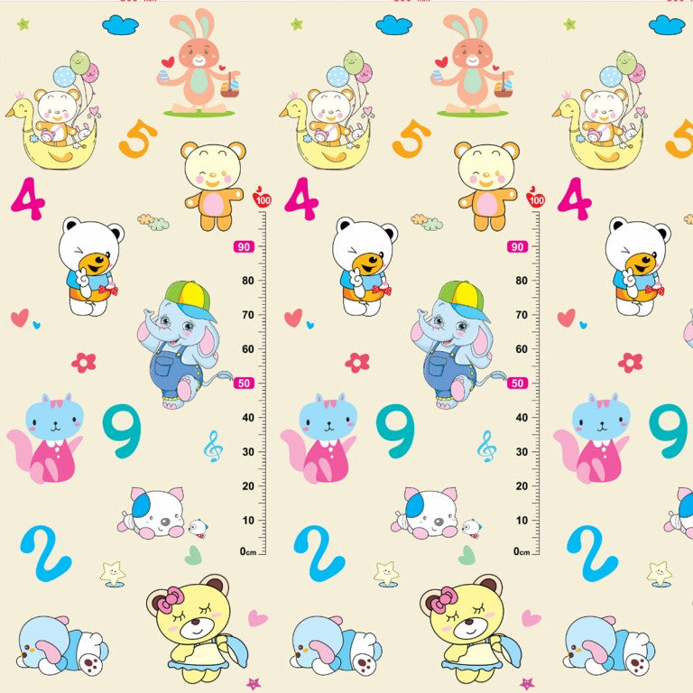 Tappeto Gioco Bambini Neonati impermeabile Pieghevole e reversibile 180 x 150 x 1 -- FD024-