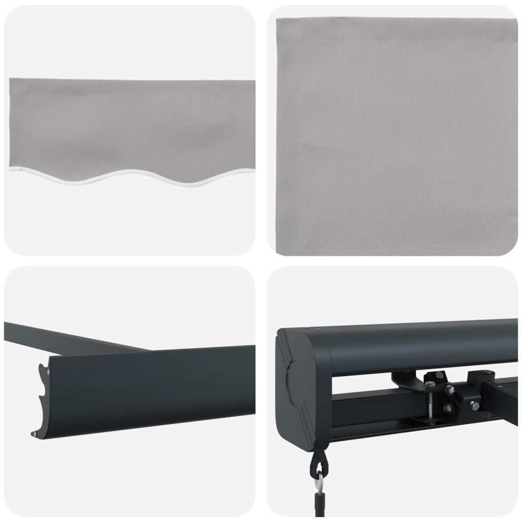 Tenda Retrattile Manuale  Grigio Chiaro 350x250 cm