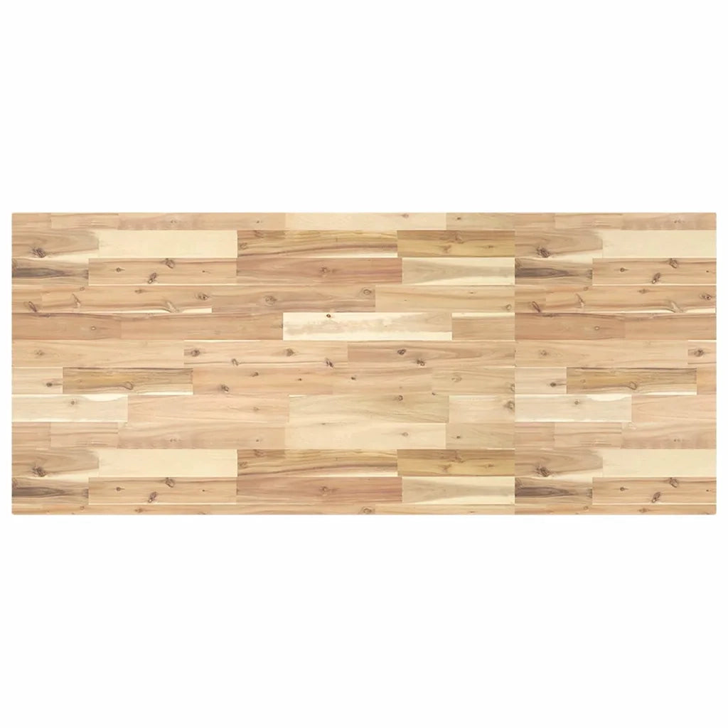 Piano Tavolo Rettangolare 140x60x4 cm Legno Massello di Acacia
