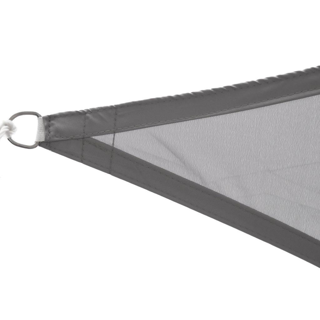 Easycomfort Vela Ombreggiante Triangolare, Tenda da Sole per Esterno in Poliestere Anti UV Traspirante 4x4x4m Grigio