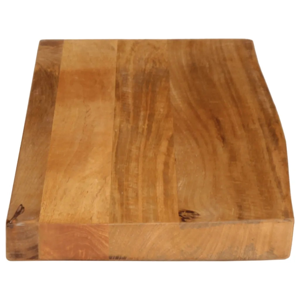 Piano Tavolo Bordi Vivi 90x30x3,8 cm in Legno Massello di Mango 370575