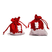 Trade Shop - Sacchetti Porta Confetti Bomboniera Con Gessetto In Vari Colori Per Cerimonia - Rosso