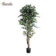 PIANTA Ornamentale Artificiale completa di base FICUS cm. 210 pz. 2