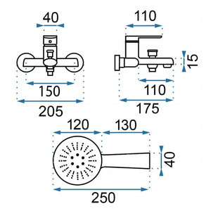 Rubinetto Da Vasca Rea Buzz Black