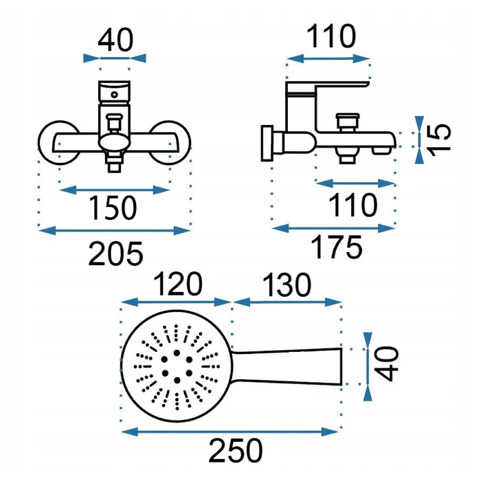 Rubinetto Da Vasca Rea Buzz Black