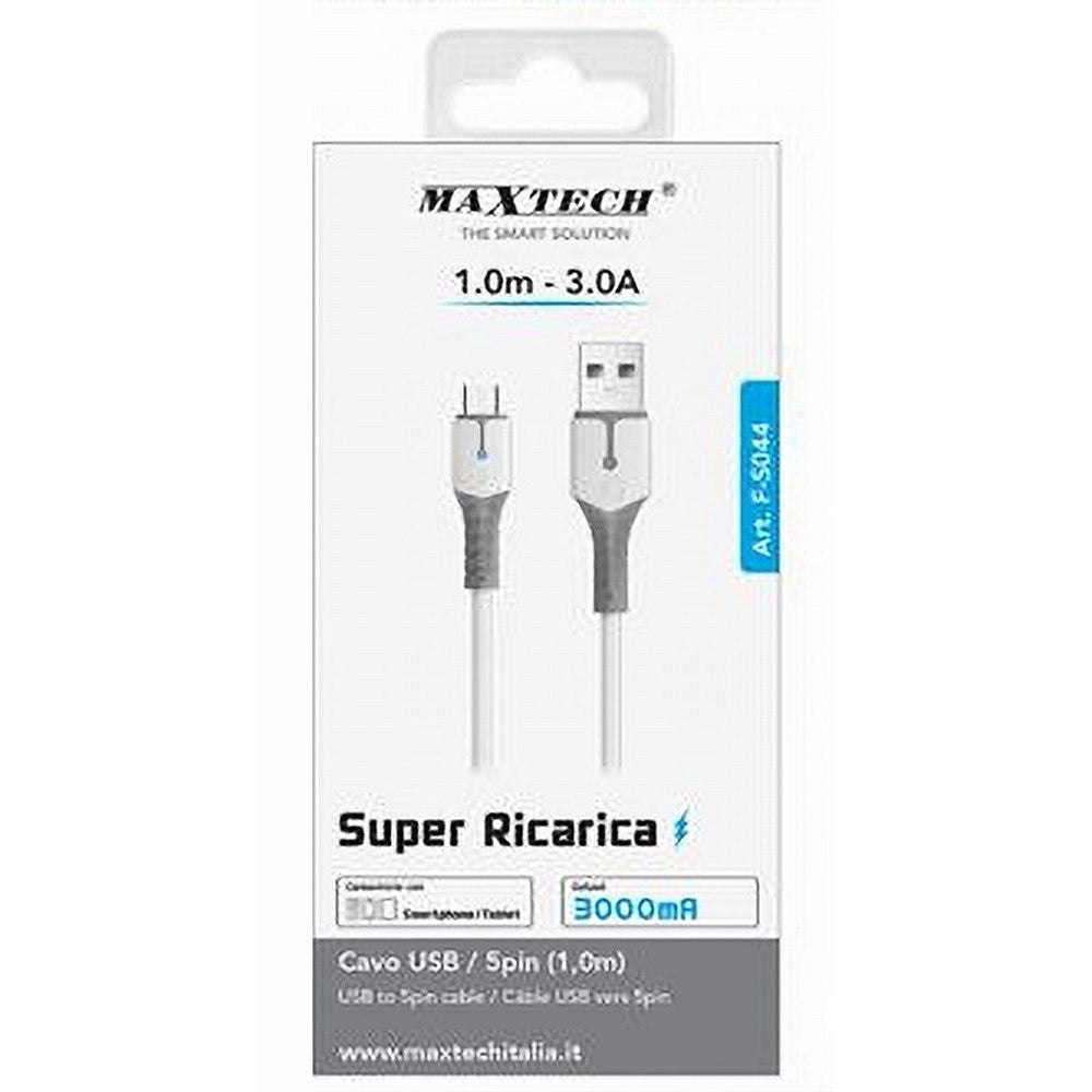 Trade Shop - Cavo Usb A Micro Usb Super Ricarica 1 Mt 3a Dati Per Smartphone Tablet F-s044 -