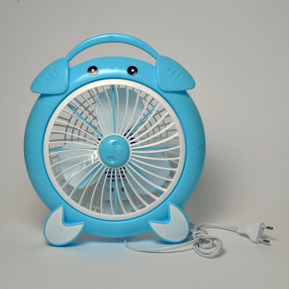 Trade Shop - Ventilatore Elettrico 30 Watt 3 Ventole Silenzioso Da Tavolo Colorato Tx-9280 -