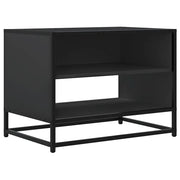 Mobile TV | Armadietto TV | Mobile Porta TV Nero 61x40x46 cm in Truciolato e Metallo