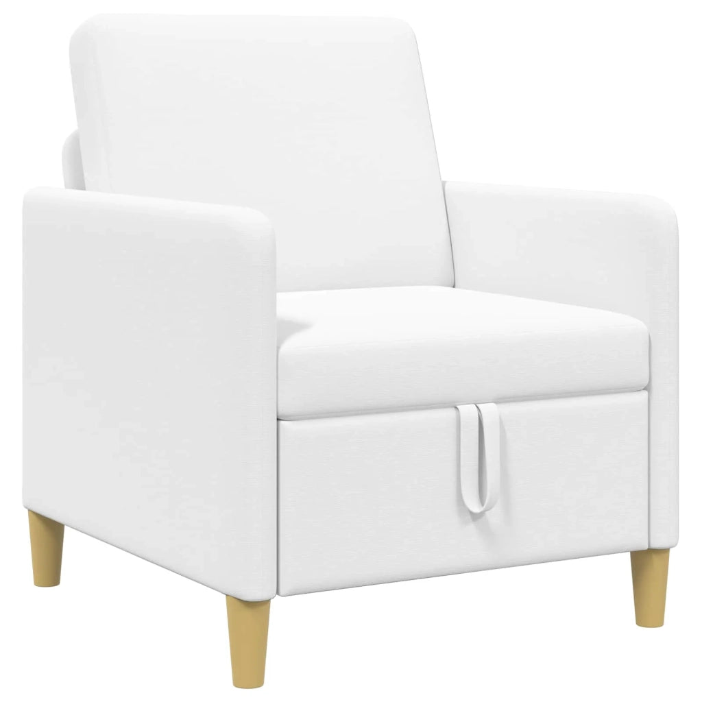 Divano con Storage Bianco 72 x 78 x 87 cm Poliestere 42036874