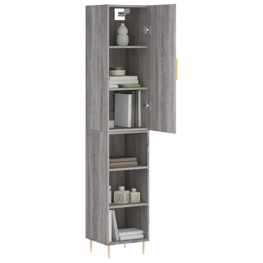 Credenza Grigio Sonoma 34,5x34x180 cm in Legno Multistrato 3198975