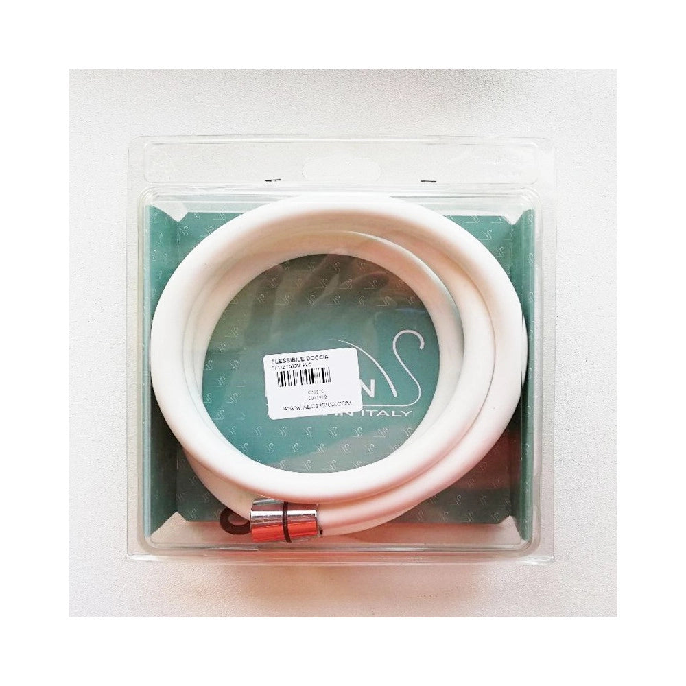 Tubo flessibile 200cm doccia bianco in pvc