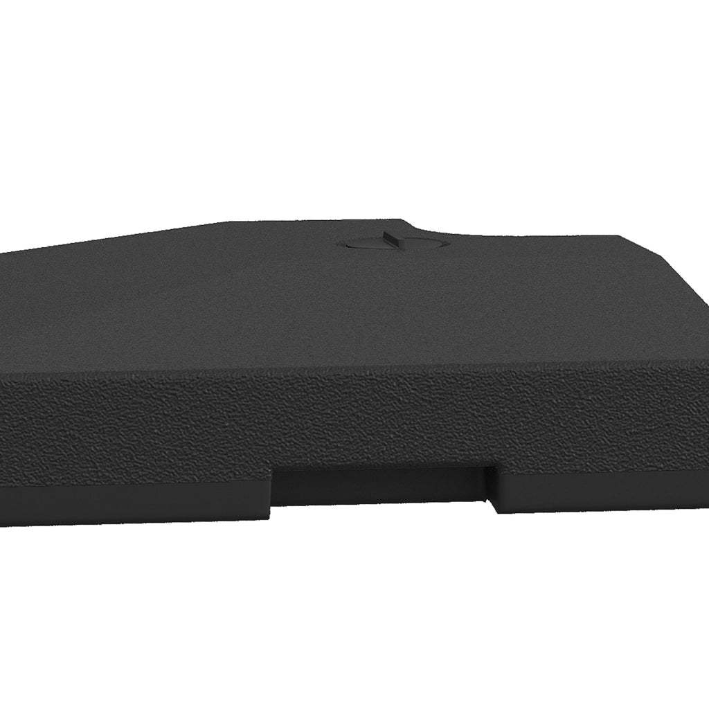 4 Pesi per Ombrellone con Sacca ¨C Minimal ¨C Nero 51x51x12 cm