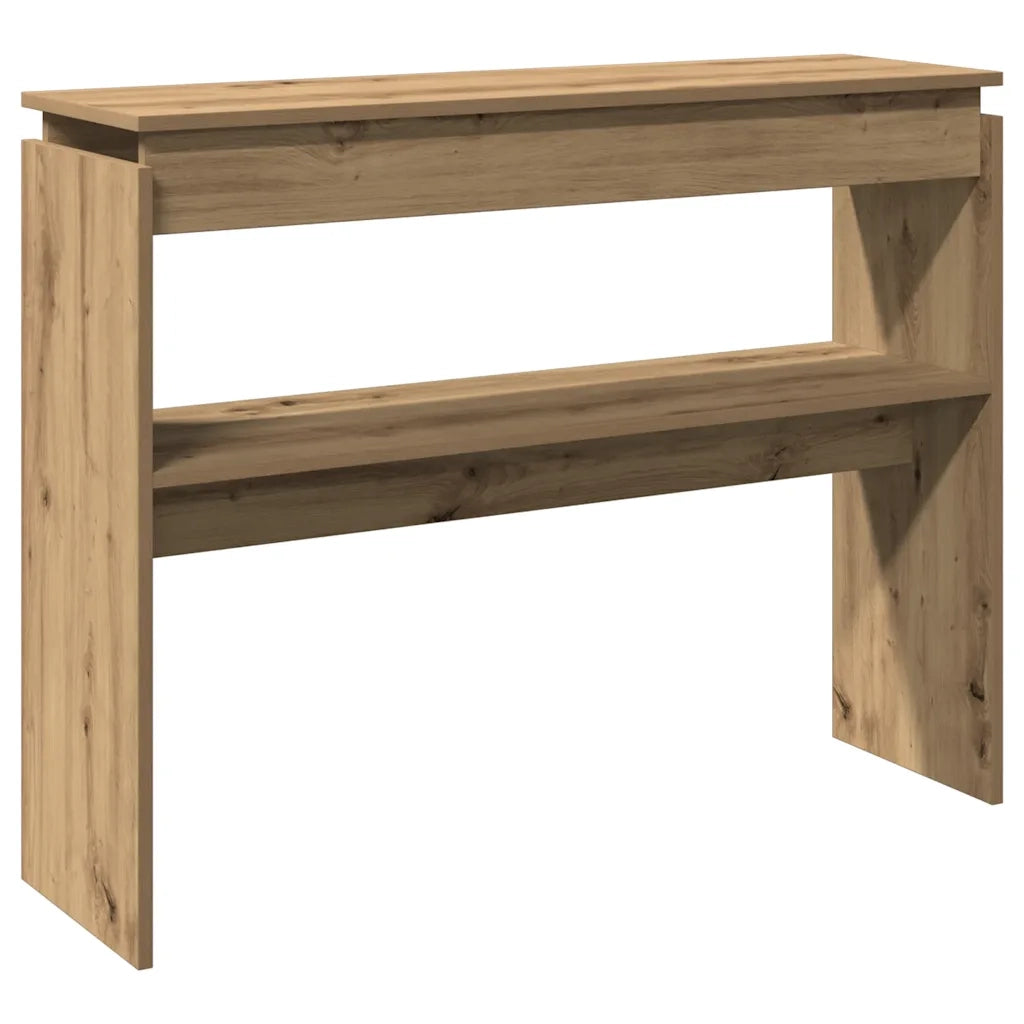 Tavolo Consolle Rovere Artigianale 102x30x80 cm in Truciolato 856627