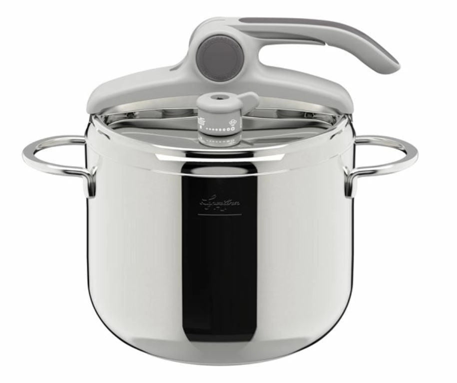 Lagostina 010038010507 Deliziosa Pentola a Pressione 7 L 22 cm Induzione 6 Sistemi Sicurezza colore Acciaio Inox