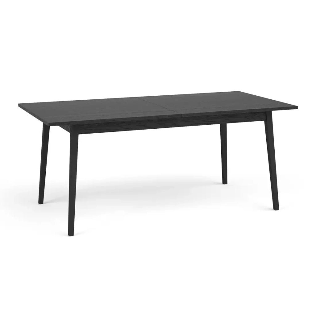 Tavolo allungabile MONDO - Nero opaco - 180 a 220 cm - Piedi design in metallo