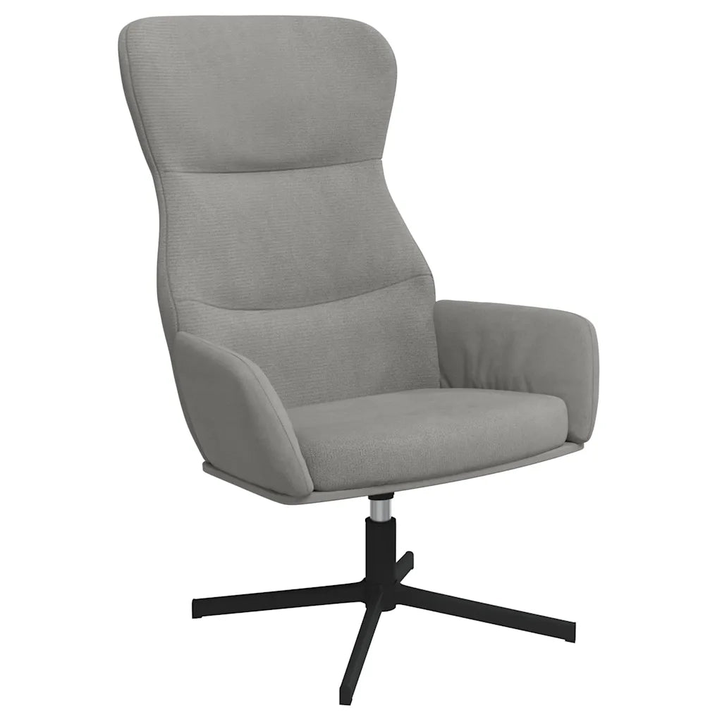 Sedia Relax Grigio Chiaro in Velluto cod mxl 14305