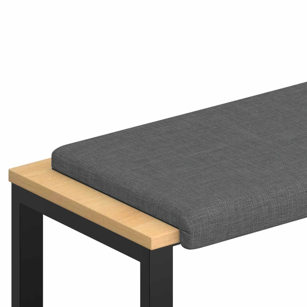 Cuscino per panchina Tessuto Grigio Scuro Profondità 35 cm 42043240