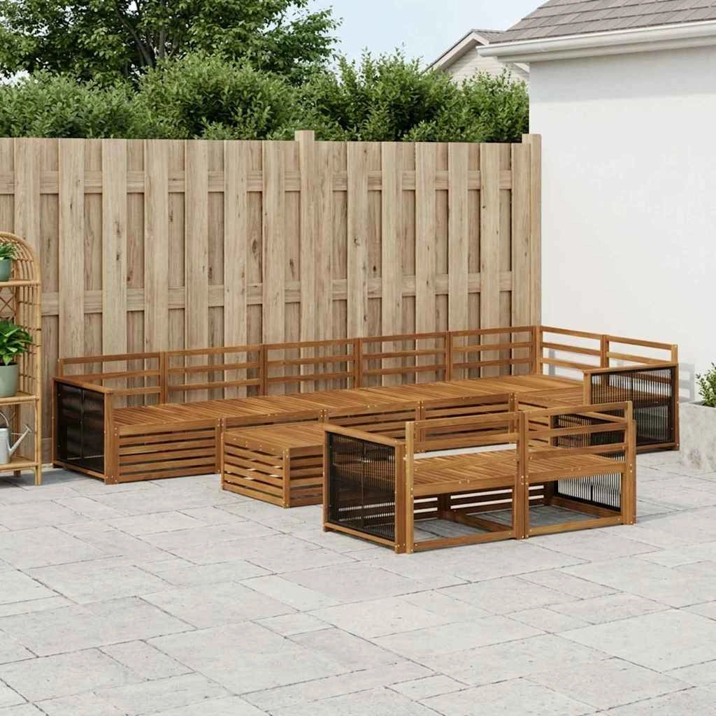 Set di divani da esterno 9 pz 3383532