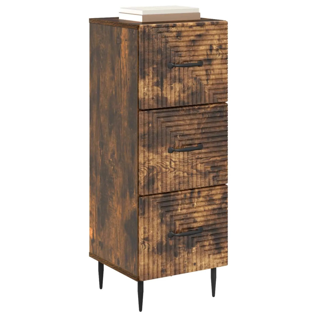Mobile con Cassetti Rovere Fumo 33 x 34,5 x 89,5 cm