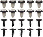 Kit di fissaggio per placche di targa per 20 auto - viti Torx e bulloni di allargamento