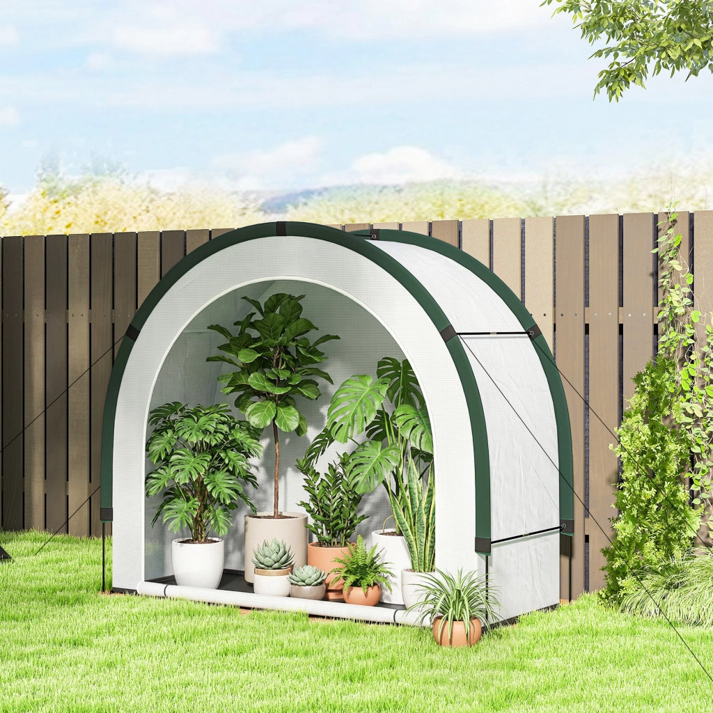 Serra da giardino pieghevole in plastica verde ¨C zephmum ¨C 200x80x164 cm