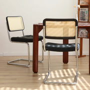 Sedie da Pranzo Set 2 Pezzi Imbottite ¨C MINIMAL ¨C Similpelle con Gambe in Metallo Cromato