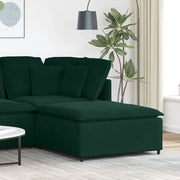 Divano da Giardino-Modulo Poggiapiedi Divano Modulare Verde Scuro 100x100x48 cm 161592