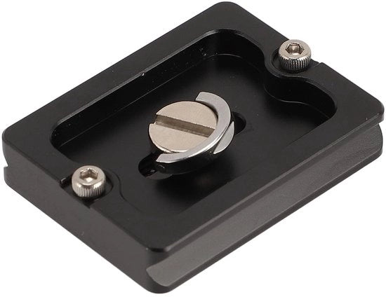 Piastra di Rilascio Rapido 38mm - Alluminio - Antiscivolo - Viti di Montaggio - Compatibile con Stativi per Fotocamera - Installazione Facile - Piastra di Rilascio Rapido