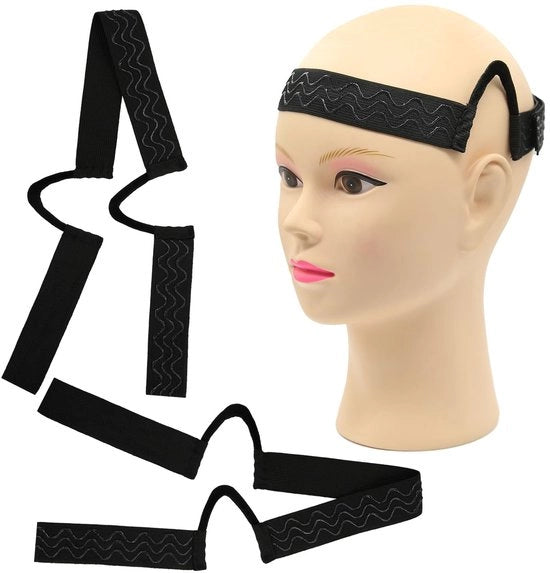 Accessorio per capelli antiscivolo a forma di C - banda senza cuciture - strisce di silicone ondulate - riduce la frizione - comodo - senza cuciture