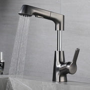 Uscitoio cucina estensibile, rubinetto cucina ad alta pressione con doccia, rubinetto cucina estensibile con doccia 360° girevole con 2 getti d'acqua, tubo 60cm, connessione G3/8.