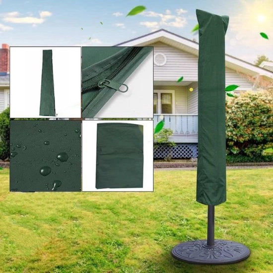 Ombrelloni da giardino 190x96cm - Copri ombrellone - Tenda da pioggia - Impermeabile - Protezione UV - Polietilene - Verde