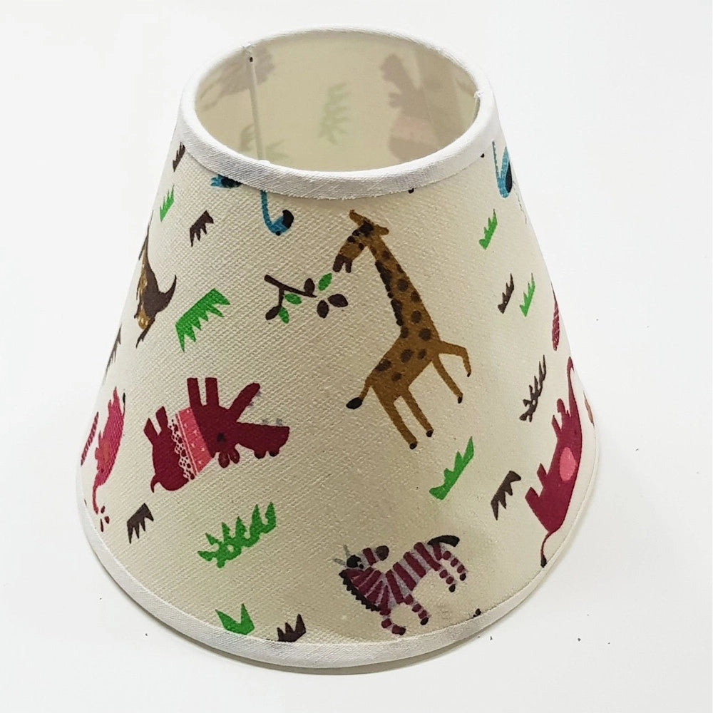 Trade Shop - Paralume Conico Cilindro Moderno Per Lampada E Applique Animali Misura 12" -